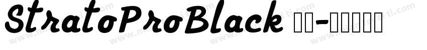 StratoProBlack 下载字体转换